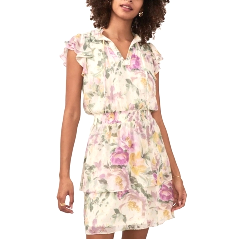 NWT MSK | $98 Floral Blouson Mini Dress (MP)